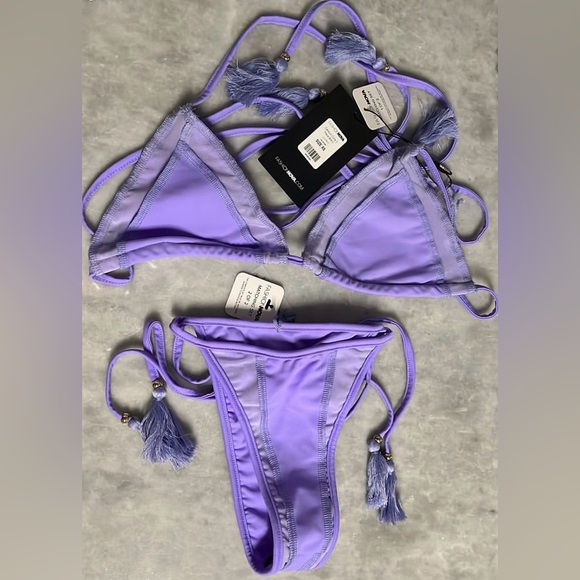 Fashion Nova Cancun Cutie 2 Piece bikini Lavender - Picture 2 of 3